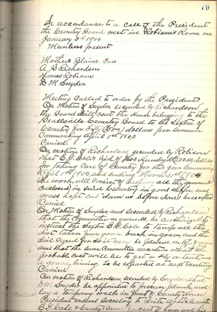 minute book